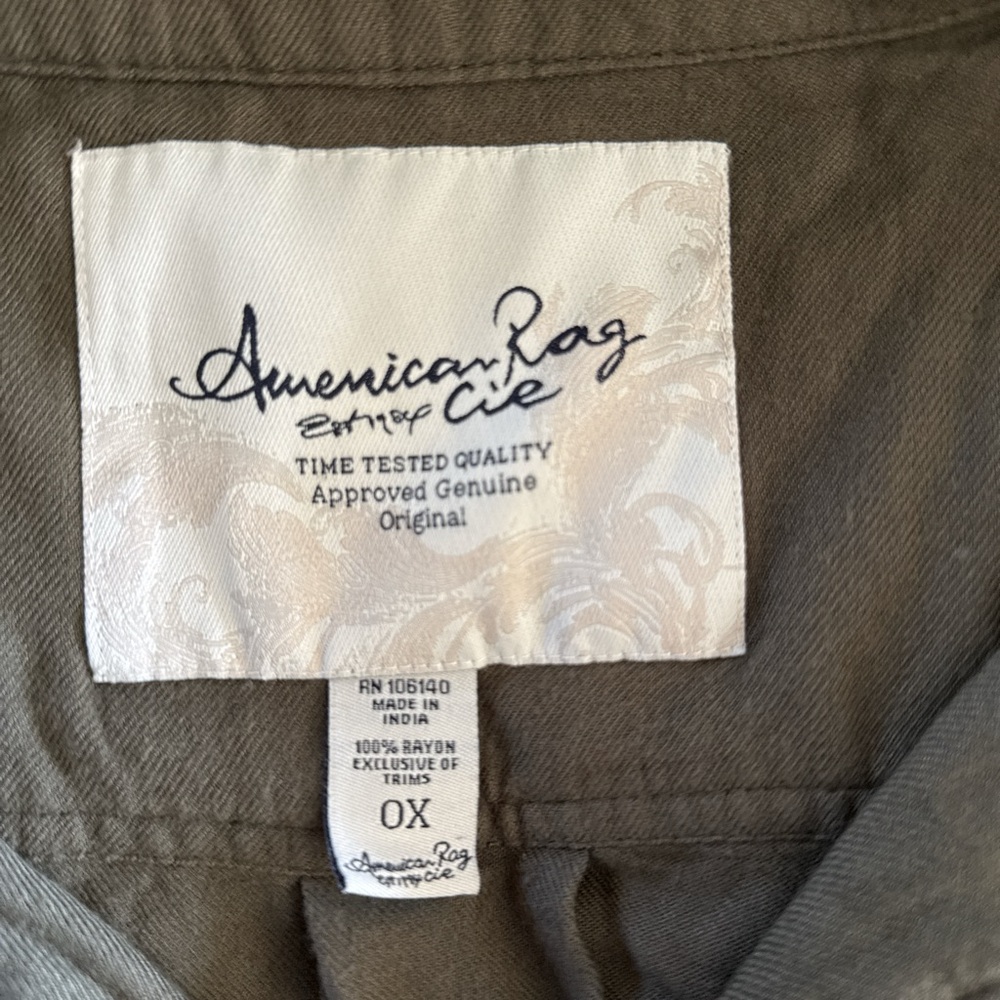 American Rag Olive Utility Jacket - Picture 2 of 5